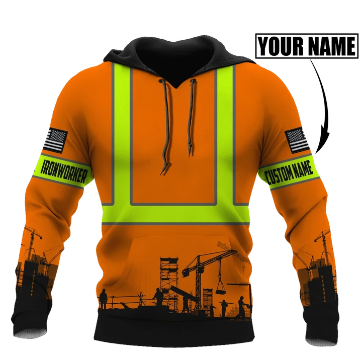 Personalized Ironworker Safety 3D All Over Printed Unisex Shirts TN