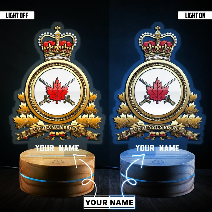 Personalized Name XT Canadian Army Veteran Led Night Light Rodeo MH11032104