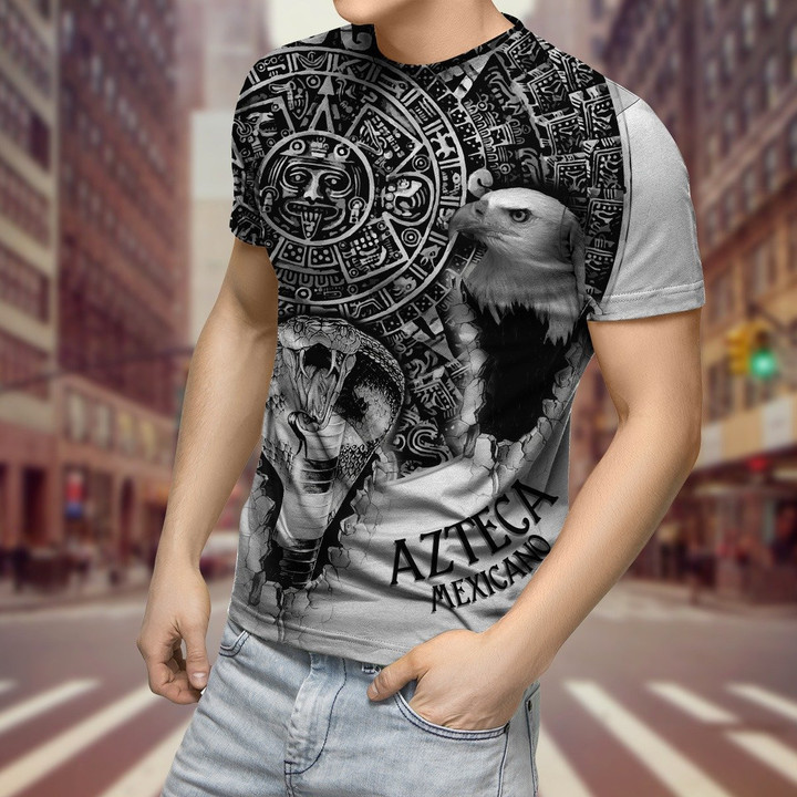 Azteca Mexicano 3D All Over Printed Unisex Shirts