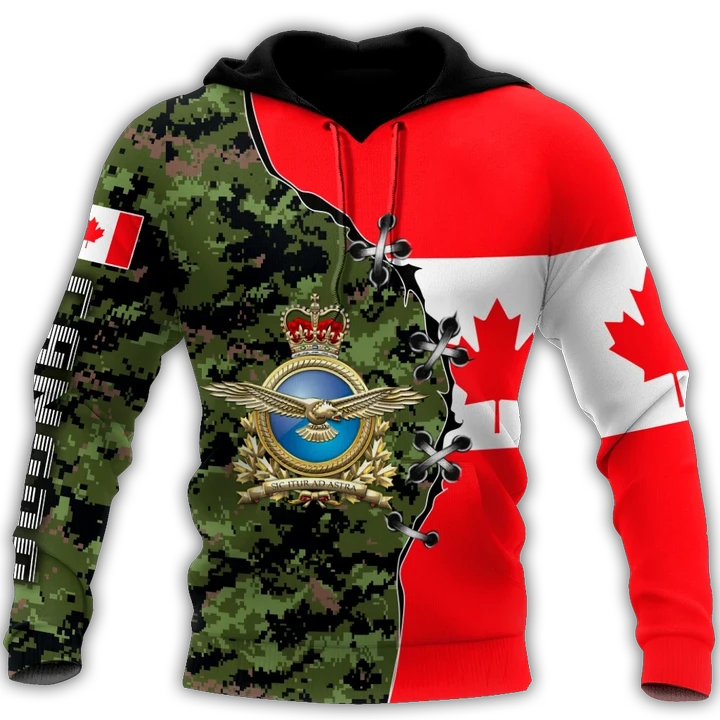 Canadian Air Force Veteran 3D Printed Shirts NTN10032104