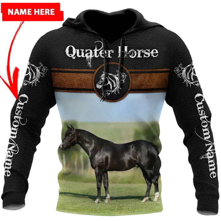 Personalized Name Quarter Horse Lovers 3D All Over Printed Unisex Shirts