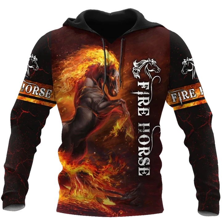 Fire Horse 3D All Over Printed Unisex Shirts
