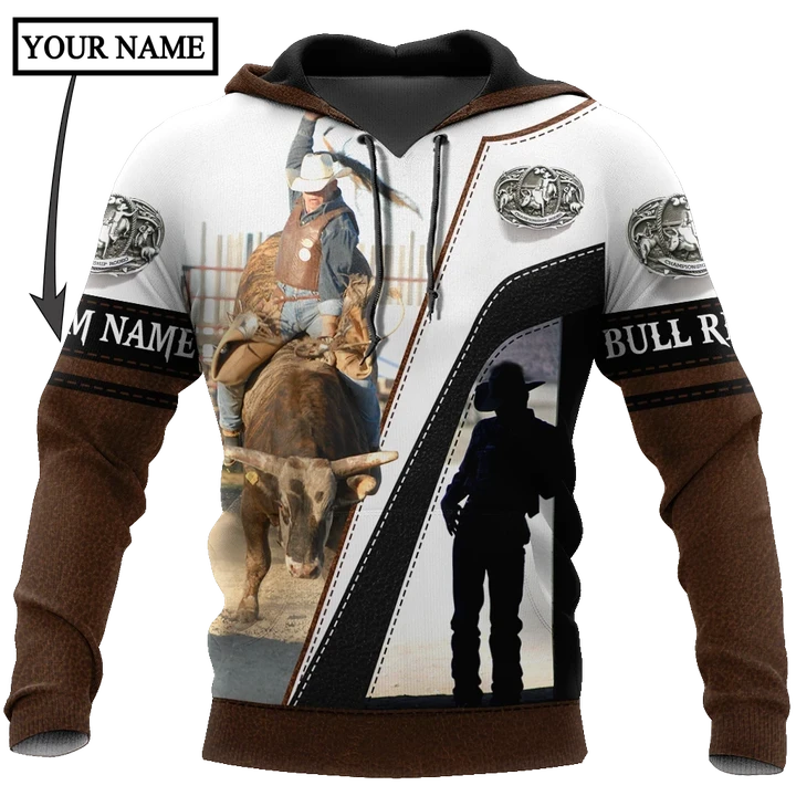 Personalized Name Bull Riding 3D All Over Printed Unisex Shirts Ride The Bull