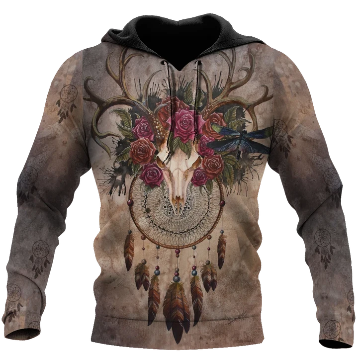 Deer Native American Culture 3D All Over Printed Unisex Shirts