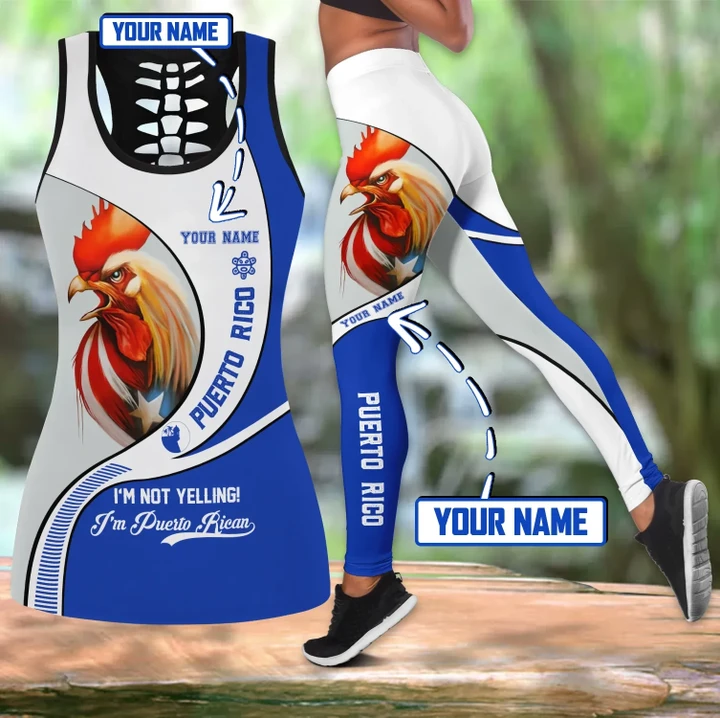 Customize Name Rooster Puerto Rico Combo Outfit MH12032102
