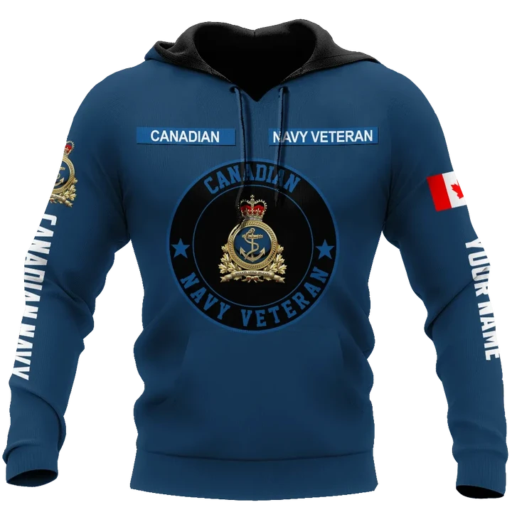 Personalized Name XT Canadian Navy Pullover 3D All Over Printed Shirts DA11032103
