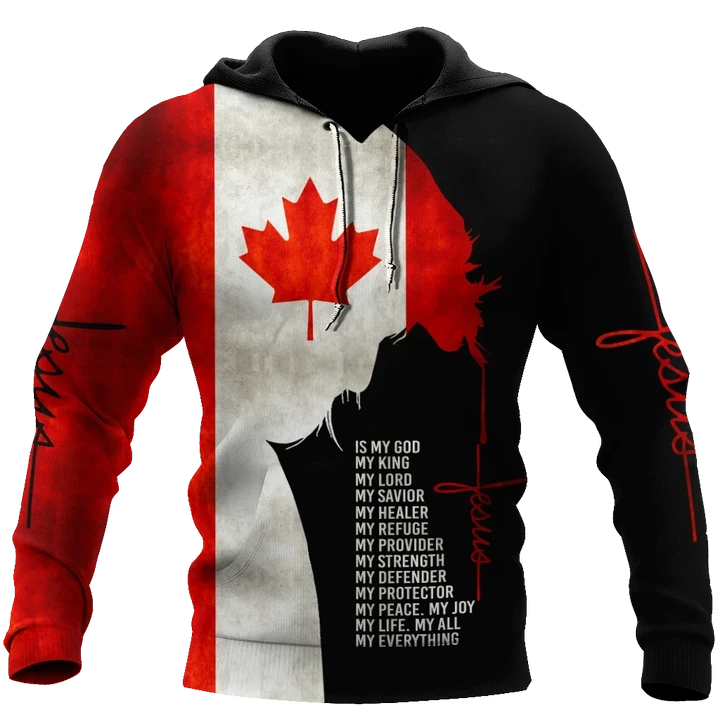 Jesus - Canada Flag 3D All Over Printed Shirts DA02032101