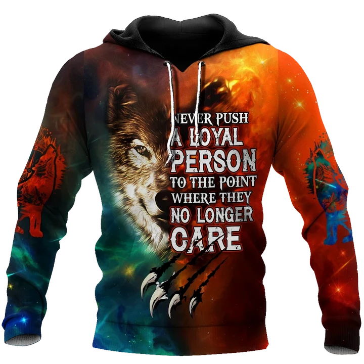 3D All Over Print Wolf Hoodie Pi27082001