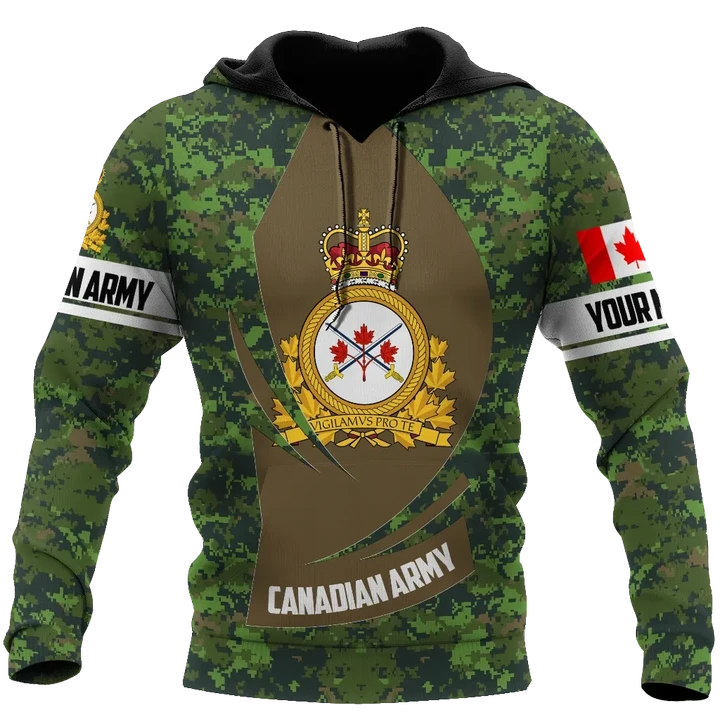 Personalized Name XT Canadian Army 3D   Printed Shirts DA11032106