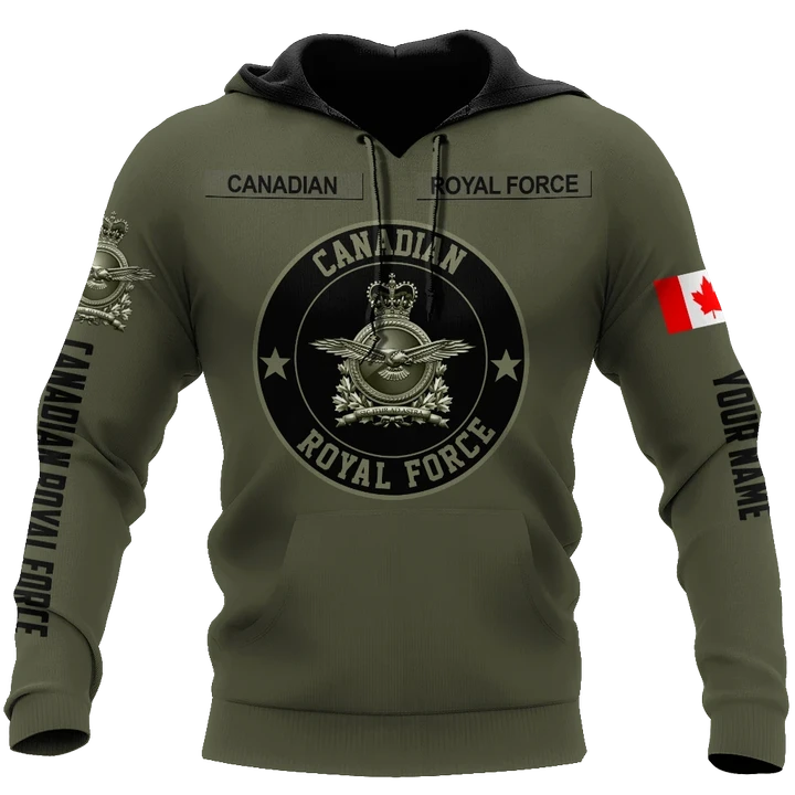 Personalized Name XT Canadian Royal Force Army 3D All Over Printed Shirts DA11032102