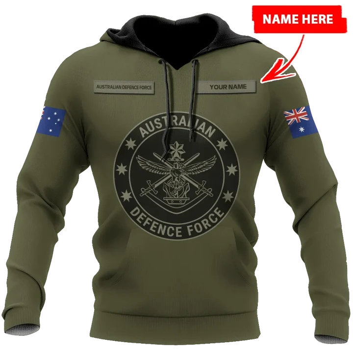 Personalized Australian Defence Force ADF Veteran 3D All Over Printed Unisex Hoodie