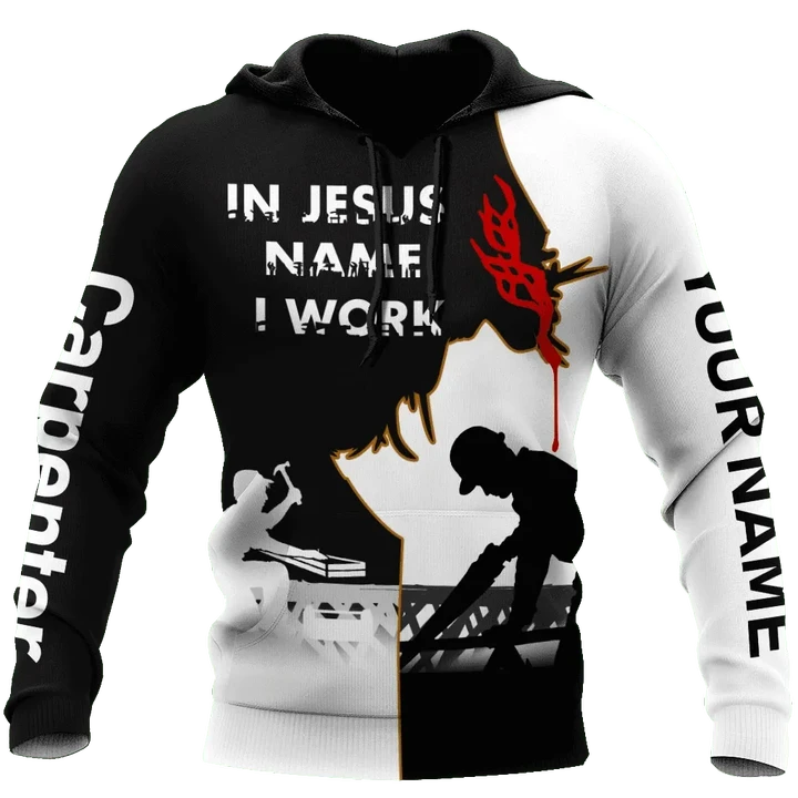 Premium In Jesus Name I Work 3D All Over Printed Unisex Shirts