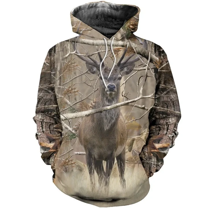 3D All Over Printed Real Tree Camo Deer Shirts