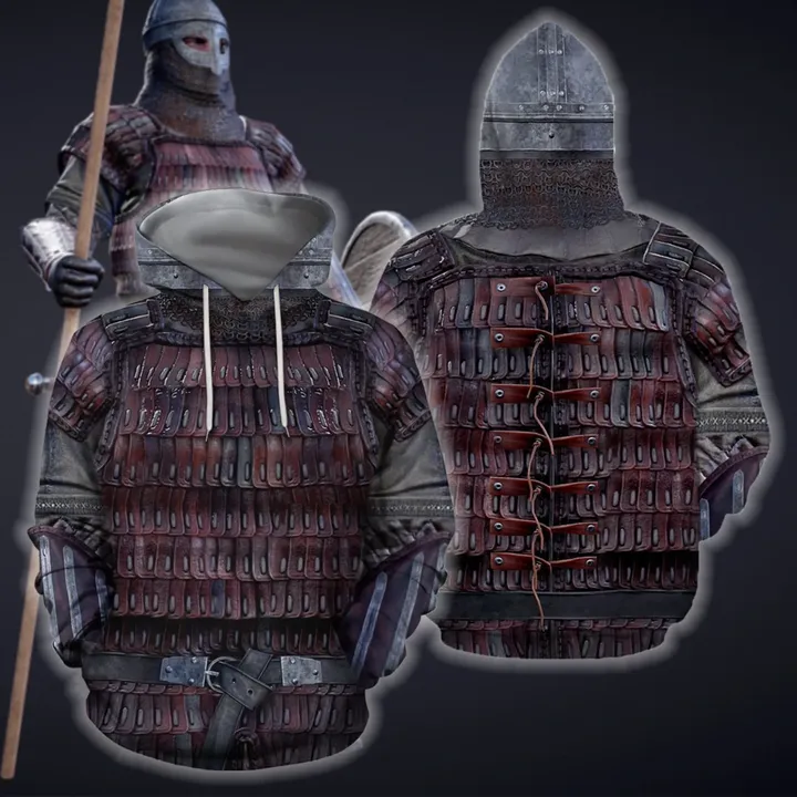 3D All Over Printed Vikings Armor Tops HP699