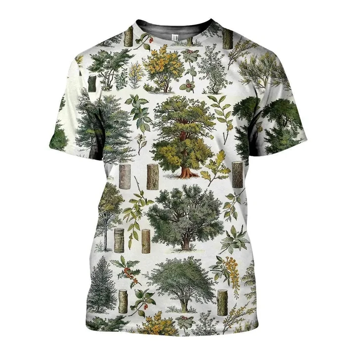3D All Over Printed Vintage Forest Shirts And Shorts SAGK031003
