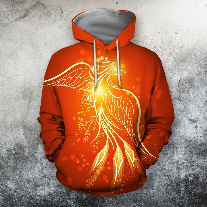 3D All Over Printing Beautiful phoenix Shirts