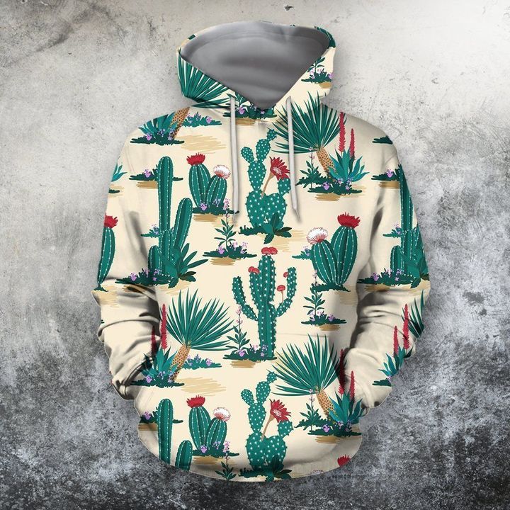 3D All Over Printing Cactus Hoodie