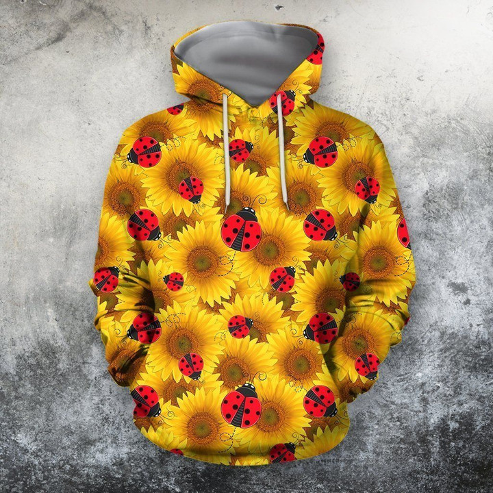 3D All Over Printing The Sunflower Bug Shirt