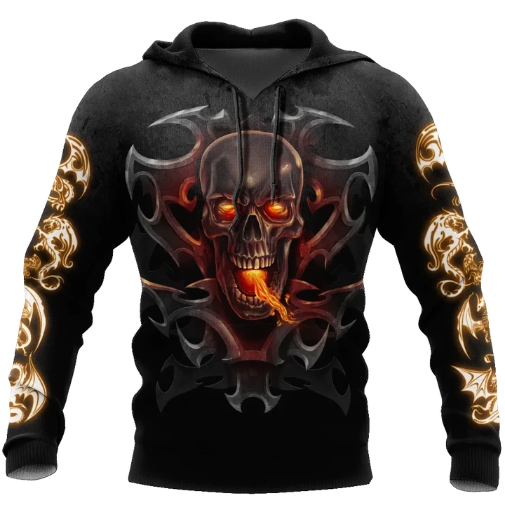3D Armor Tattoo and Dungeon Dragon Hoodie HAC130101