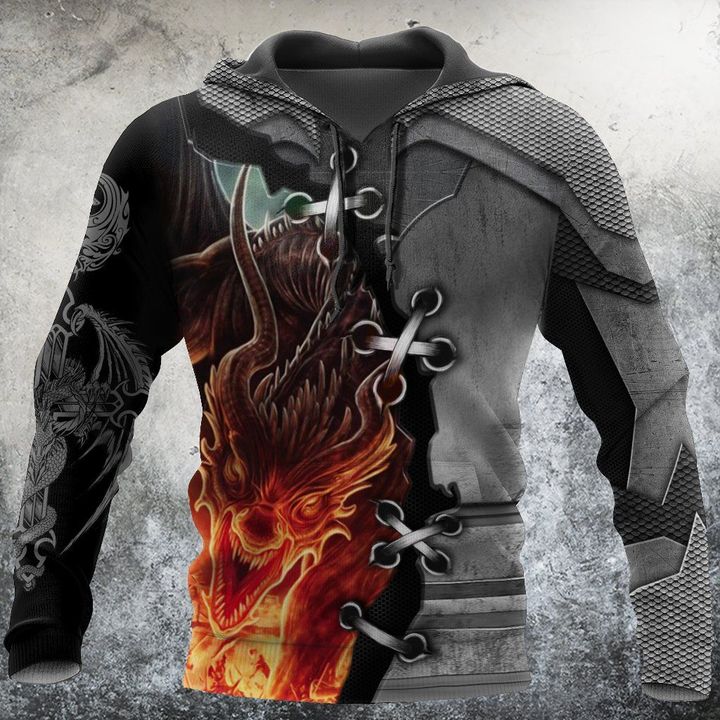 3D Tattoo and Dungeon Dragon Hoodie HAC111202