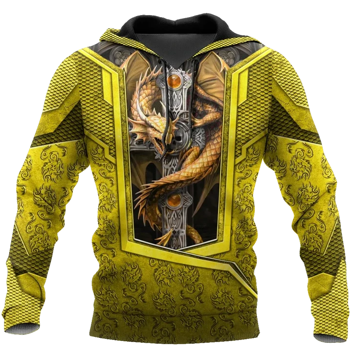 3D Tattoo and Dungeon Dragon Hoodie HAC301203