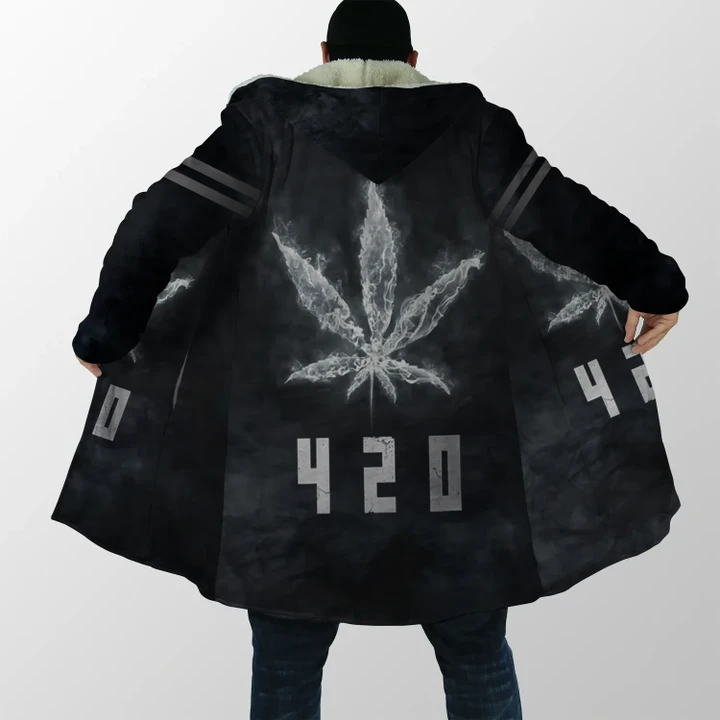 420 Black Hoodie Coat for Men and Woman HAC270308