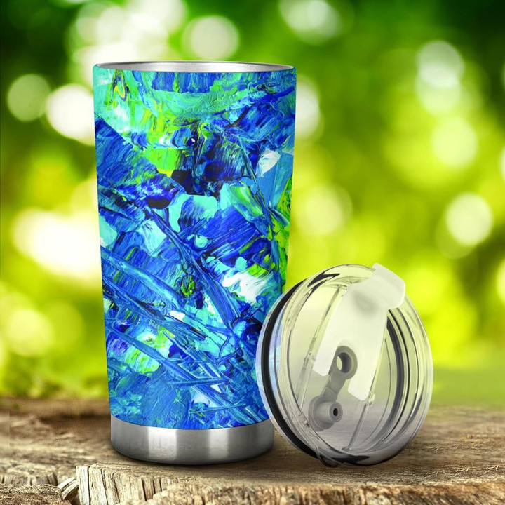 Abstract Oil Paintings P3 - Travel Tumbler