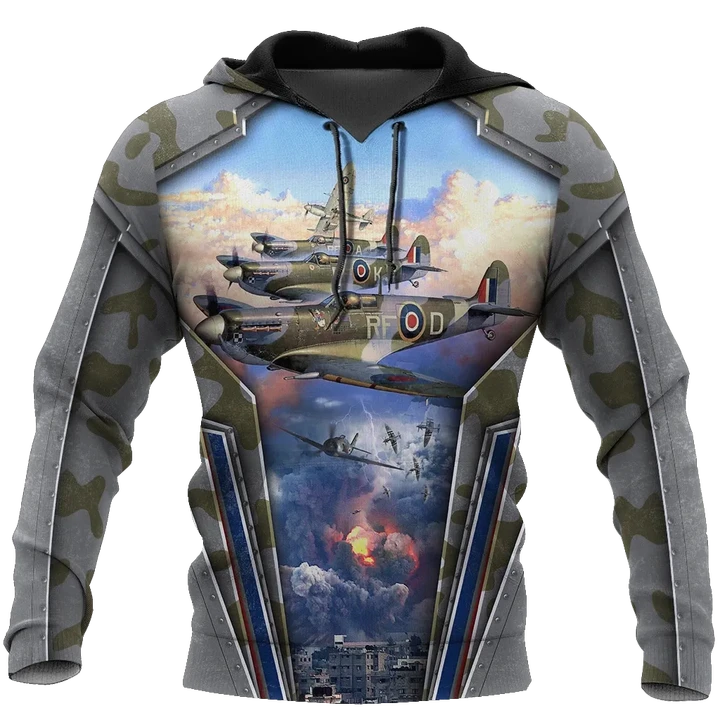 Air Force Aircraft Supermarine Spitfire 3D All Over Printed Shirts for Men and Women AM160102
