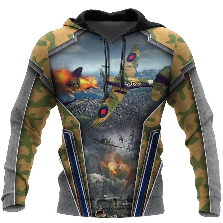 Air Force Aircraft Supermarine Spitfire 3D All Over Printed Shirts for Men and Women AM170101