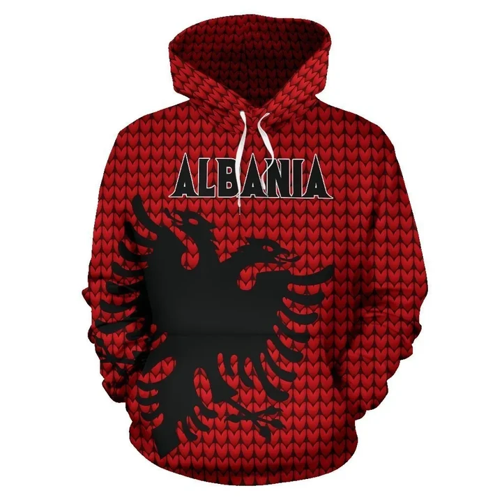 Albania Hoodie Knitted Flag Color NNK 1112