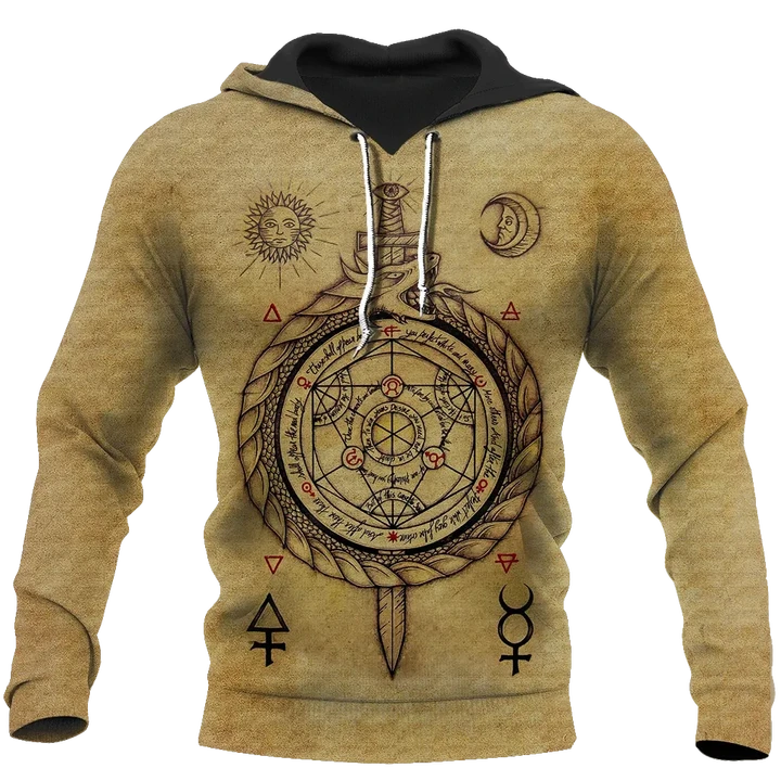 Alchemy 3D All Over Printed Shirts Hoodie JJ140106