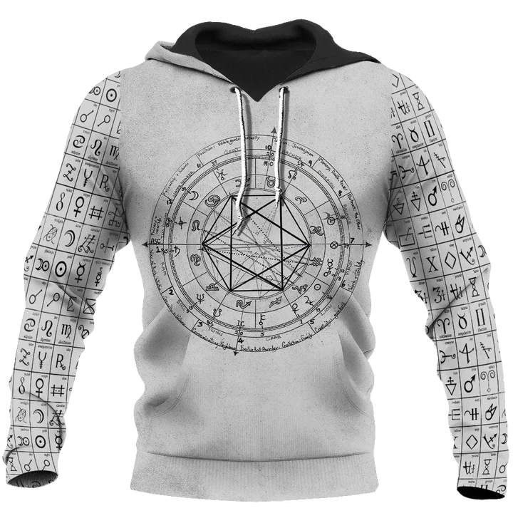 Alchemy Birth Chart 3D All Over Printed Shirts Hoodie JJ160302
