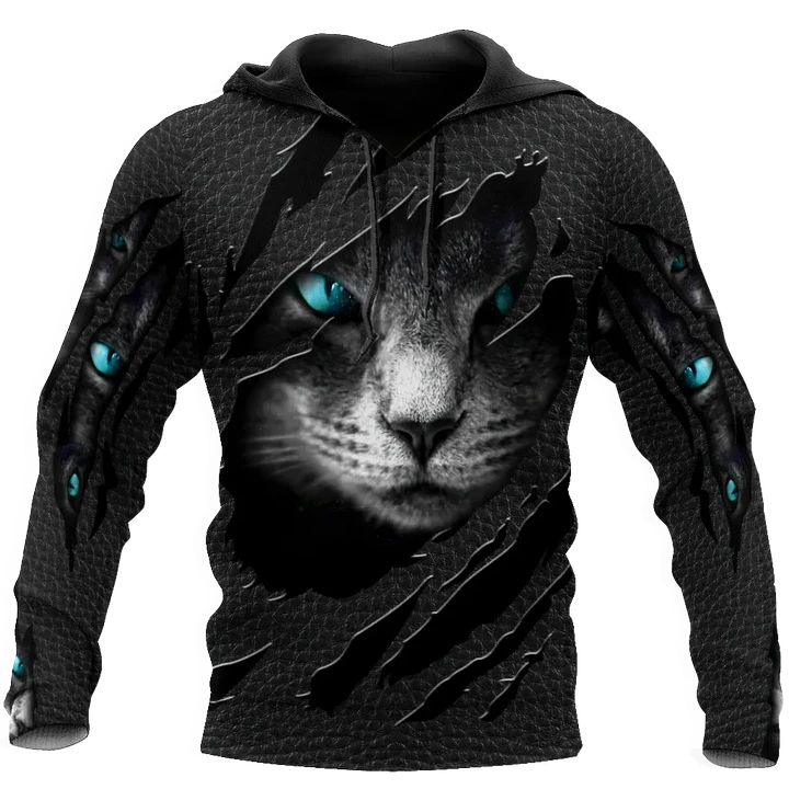 Hiden Cat Black cat 3D printed shirts for men and women