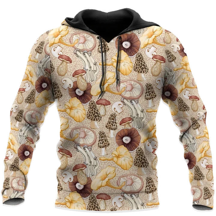 Edible mushroom Pattern 3d print shirts
