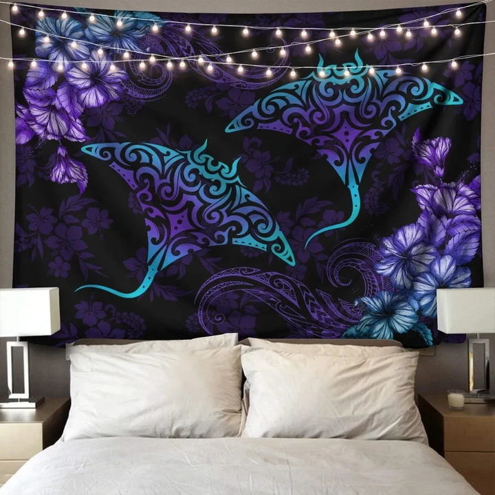 Beautiful Ray Hibiscus Hawaii 3D Print Wall Tapestry