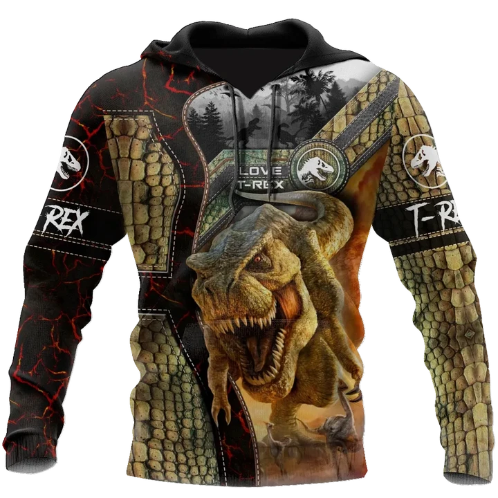 Dinosaur T-rex Master 3D all over printed shirts