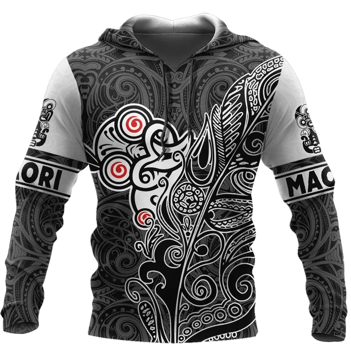Tiki fern maori hoodie all over printed shirts for men and women AZ301201 - Amaze Style™-Apparel