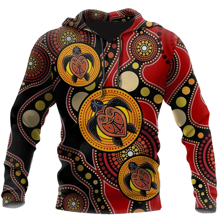 Aboriginal Australia Indigenous Turtles Painting Art shirts for men and women