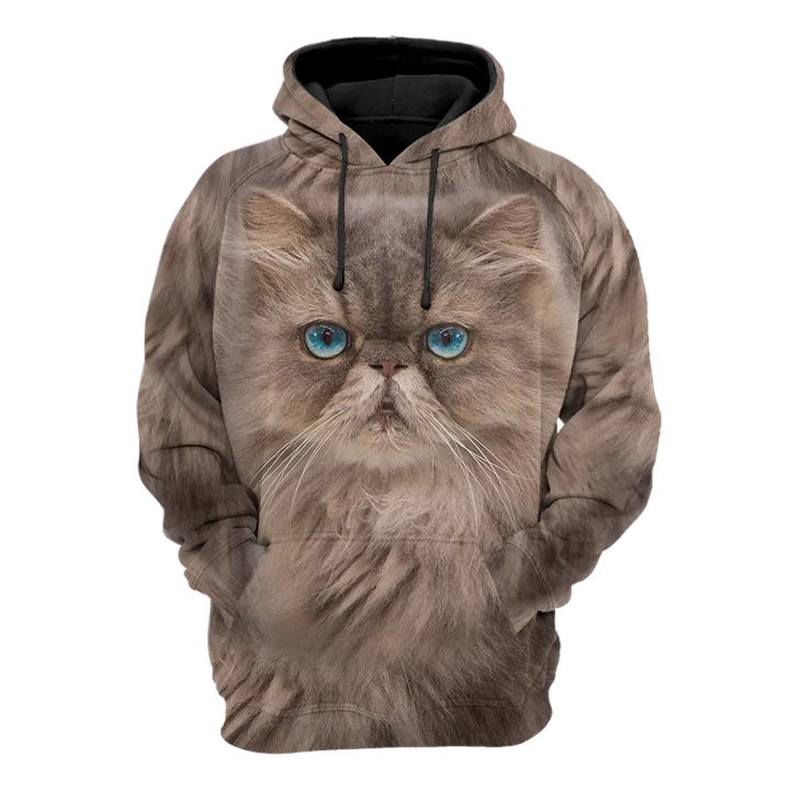 Persians Cat Face Hair Premium Hoodie Sweatshirt Cover