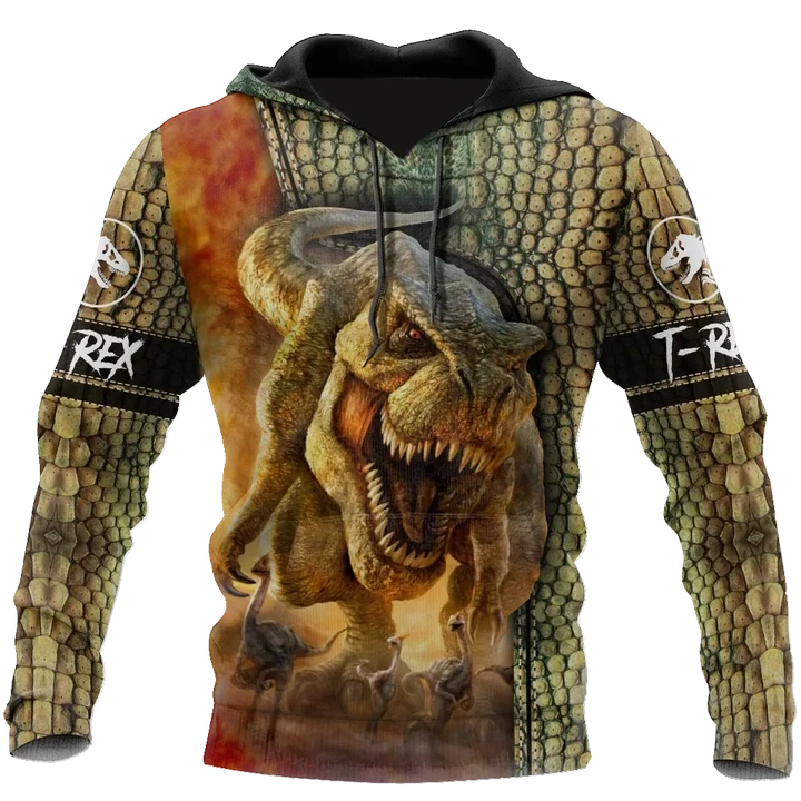 Dinosaur T-rex Skin 3D all over printed shirts