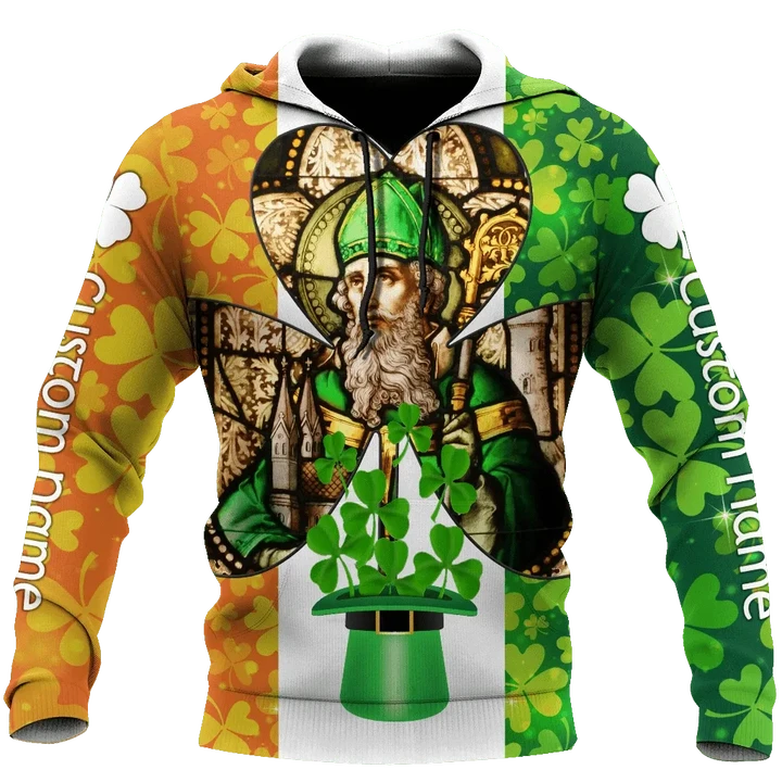 Custom name Ireland Saint Patrick's Day 3D Design print shirts