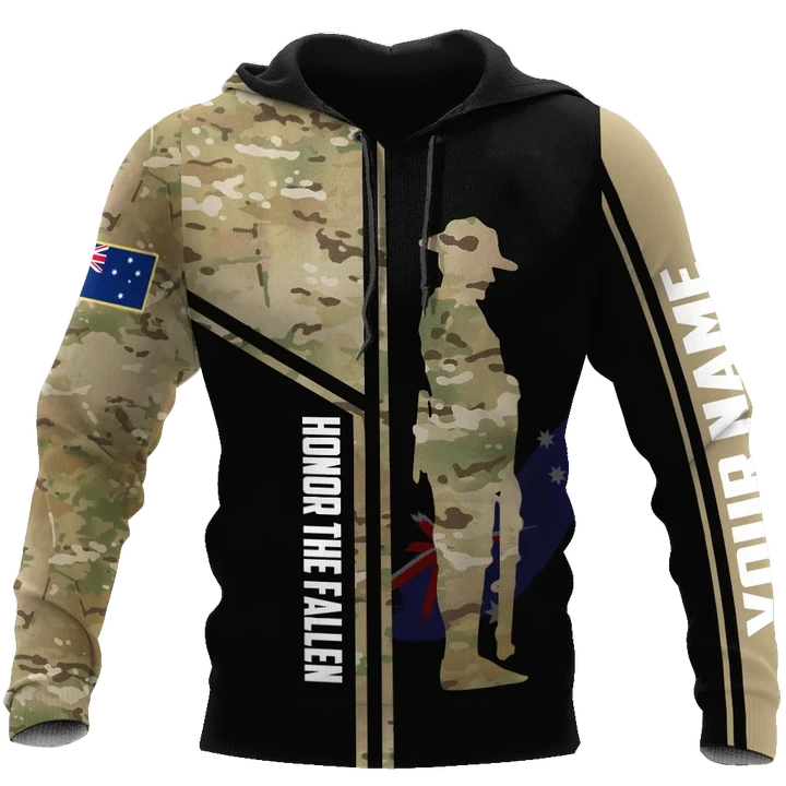 Custom name Australia Army Camo 3D Design print shirts ver.2