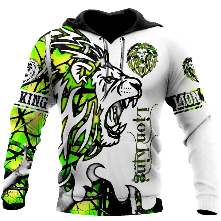 Beautiful Lion green Tattoo camo 3D all over printed shirts for men and women DD05272002S - Amaze Style™-Apparel
