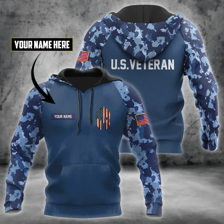 Spartan Soldier US Veteran 3D All Over Printed Shirt Hoodie MP27082001S - Amaze Style™-Apparel