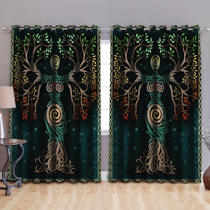 Tree of Life Blackout Thermal Grommet Window Curtains Pi190503-MP - Amaze Style™-Curtains