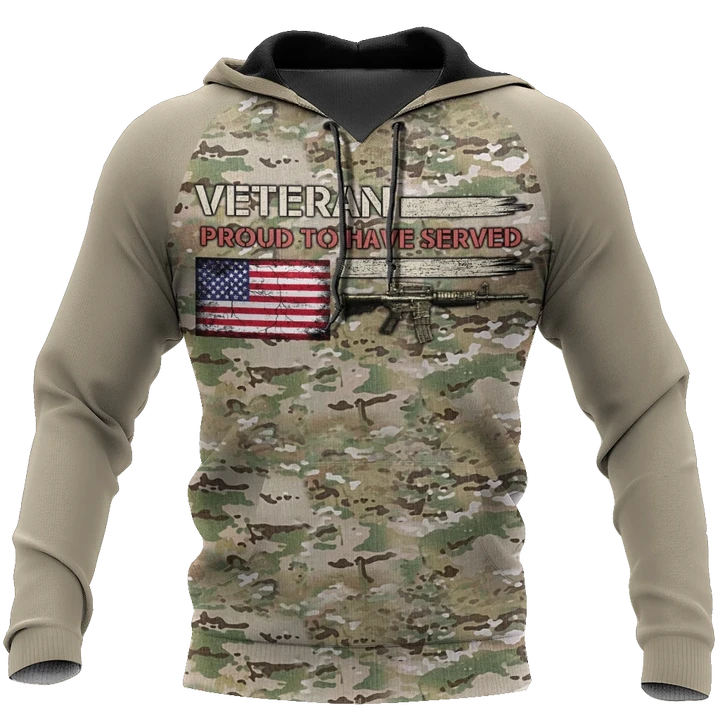 US Veteran 3D All Over Printed Hoodie shirt for men and women HAC110905 - Amaze Style™-Apparel