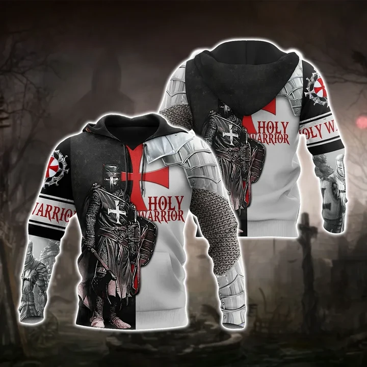 Brave Knight Templar 3D All Over Printed Shirts Hoodie VP11092003 - Amaze Style™-Apparel