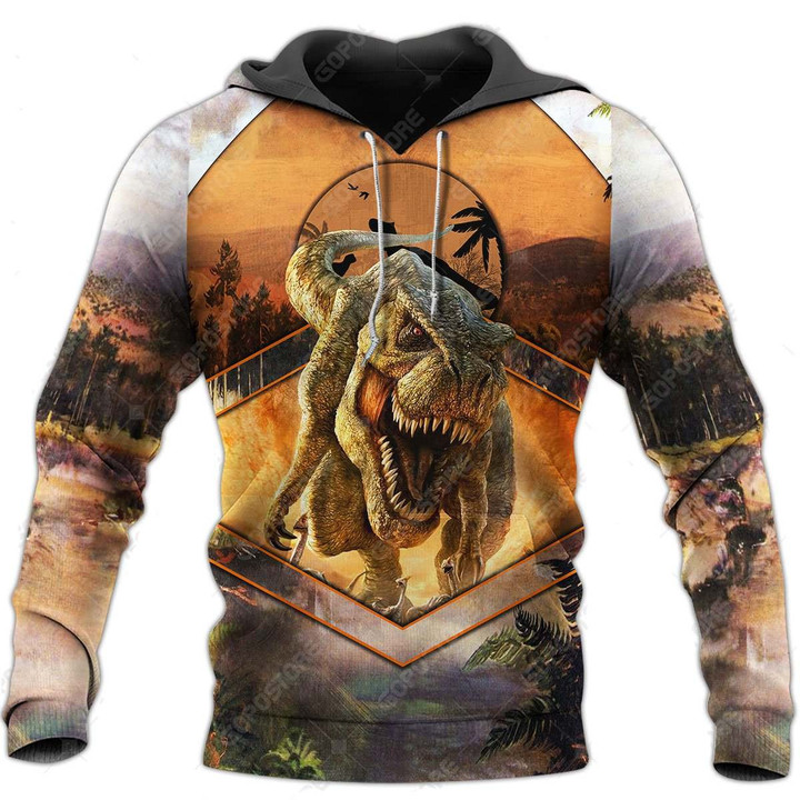 COOL DINOSAURS 3D ALL OVER PRINTED HOODIE MP910 - Amaze Style™-Apparel