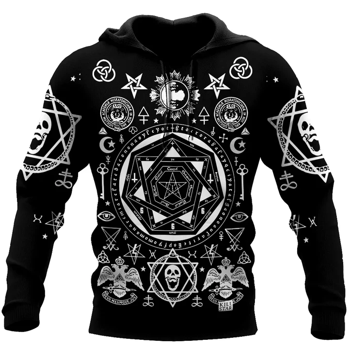 Occult Witchcraft Alchemy 3D All Over Printed Hoodie MP19082002 - Amaze Style™-Apparel