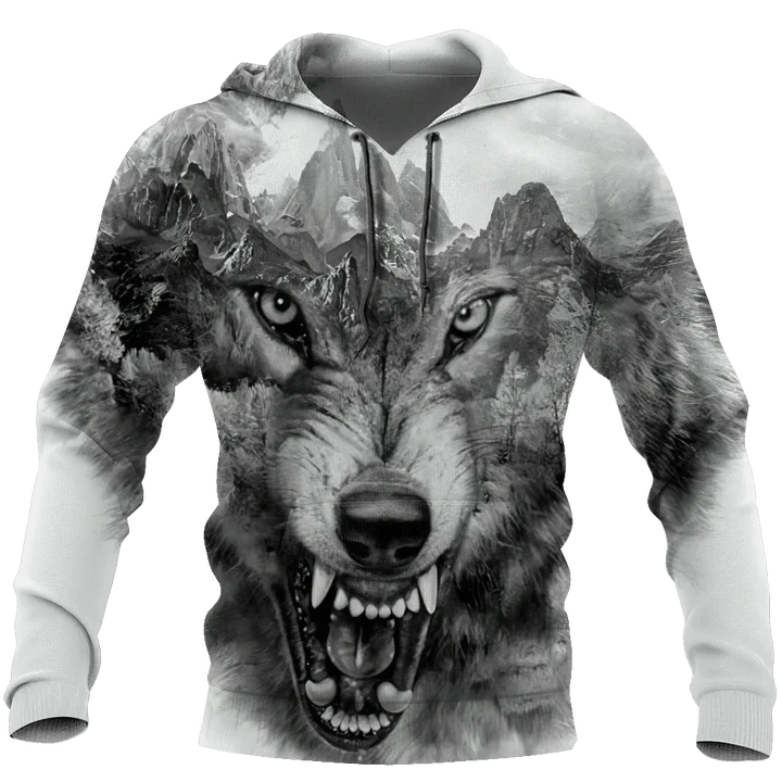 Wolf 3D All Over Printed Shirt Hoodie For Men And Women MP05092004 - Amaze Style™-Apparel